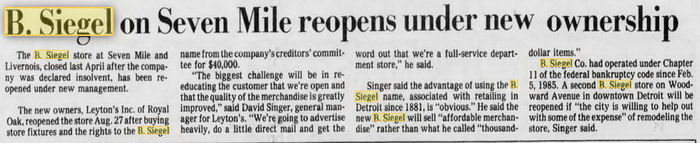 B. Siegel - 01 Sep 1987 Article